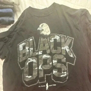Black Ops size 5xl tshirt black‎